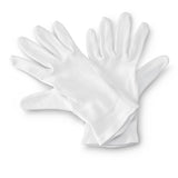 Hama katoenen handschoenen maat m 1 paar wit