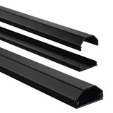 Hama alu-kabelkanaal hoekig 110 3,3 1,7 cm zwart