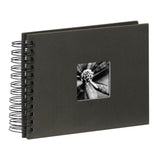 Hama spiraalalbum fine art 24 x 17 cm 50 zwarte pagina #039;s zwart