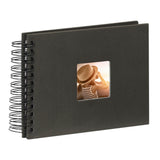 Hama spiraalalbum fine art 24 x 17 cm 50 zwarte pagina #039;s zwart