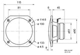 Visaton Visaton VS-FRS10 WP 4W Full-Range Luidspreker Zoutwaterbestendige 10 cm (4 ) 4 Ohm Wit