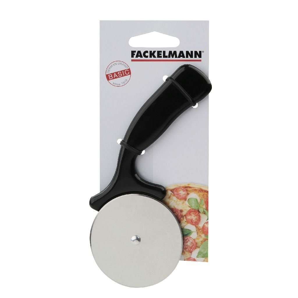 Fackelmann fackelmann basic pizzasnijder 16 cm zwart pp rvs