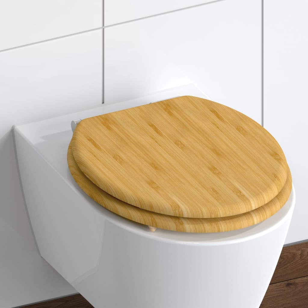 SCHÜTTE SCHÜTTE Toiletbril met soft-close NATURAL BAMBOO