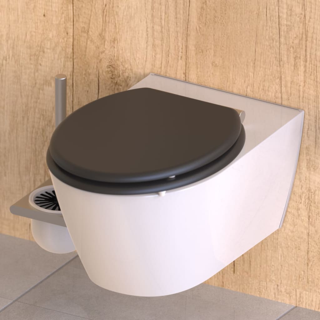 Schütte schütte toiletbril spirit athrazit met soft-close matantracietkleurig