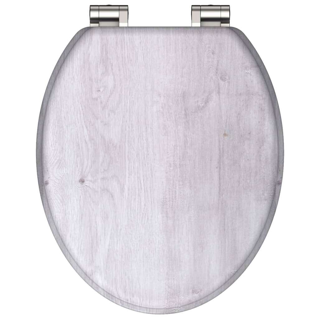 Schütte schütte toiletbril met soft-close light wood mdf