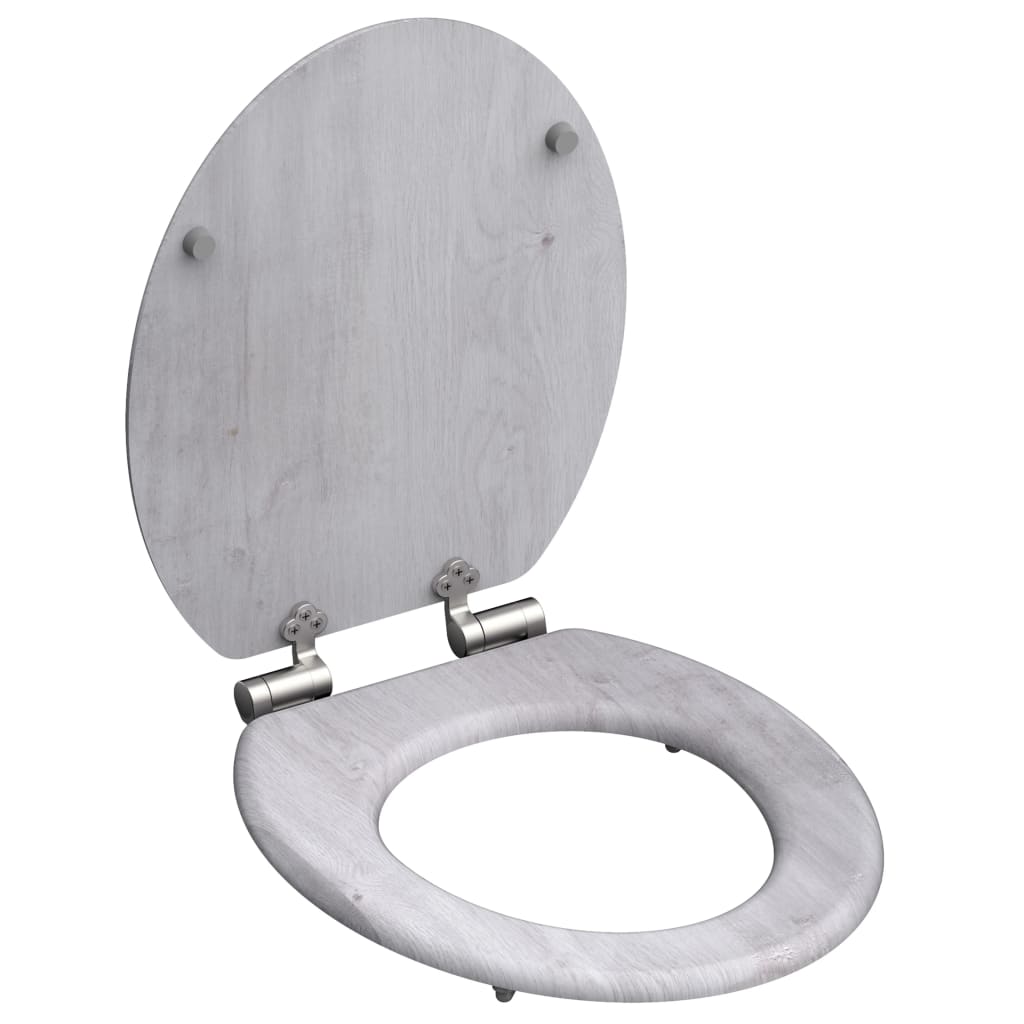 Schütte schütte toiletbril met soft-close light wood mdf