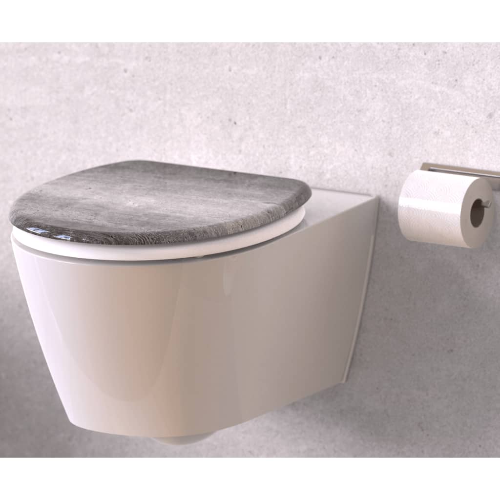 Schütte schütte toiletbril met soft-close industrial grey