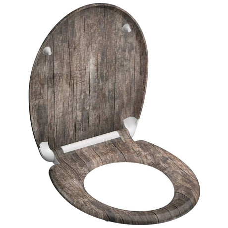 SCHÜTTE SCHÜTTE Toiletbril met soft-close OLD WOOD duroplast met print