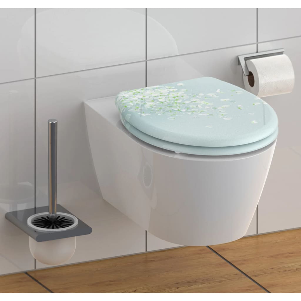 Schütte schütte toiletbril met soft-close quick-release flower in the wind