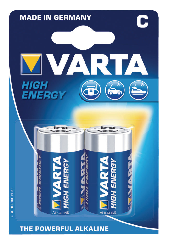 Varta 4914 2b batterij alkaline c lr14 1.5 v high energy 10 blisters