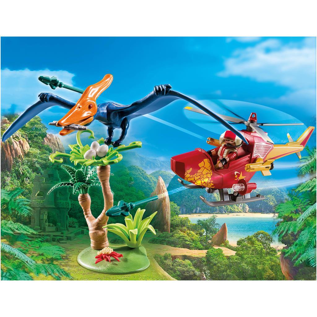 Playmobil 9430 the explorers helikopter met pteranodon