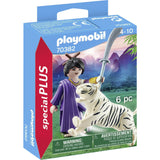 PlayMobil Spezials asiatesch Fighter mat Tiger 70382