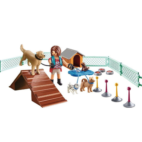 PlayMobil City Liewen Kaddoen Set Hond TRAINER 70676