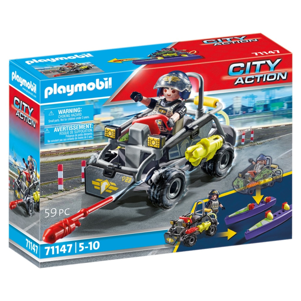 PlayMobil Stadaktiounsschafte SE-Multitererinwagen 71147