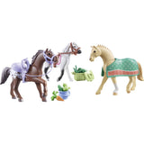 PLAYMOBIL Horses of Waterfall 3 Paarden met Accessoires 71356