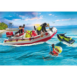 Playmobil PLAYMOBIL Action Heroes Brandweerboot met Waterscooter 71464