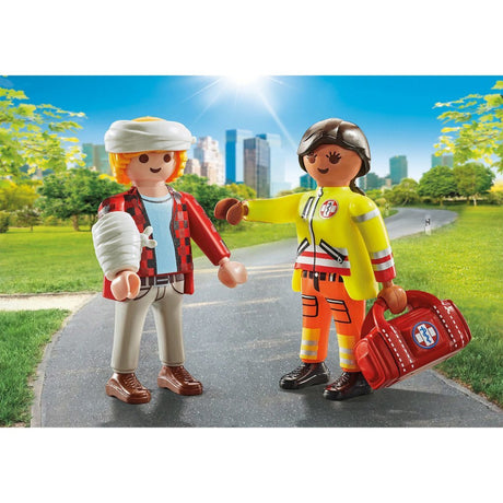 Playmobil Paramedicus met Patient 71506