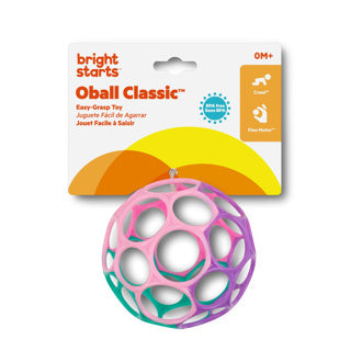 Oball original klassiek easy grip roze paars | 3 stuks