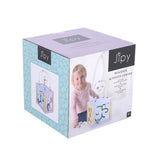 Jipy houten activiteiten kubus paars blauw