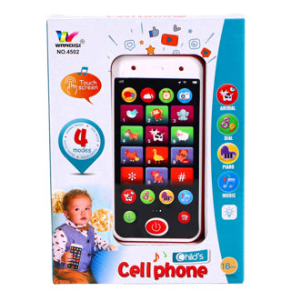 Preskool mobiele telefoon met licht en geluid | 3 stuks