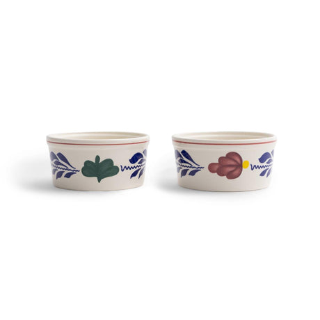 Boerenbont ramekin pak a 2 stuks diameter 9,5cm 20cl aardewerk
