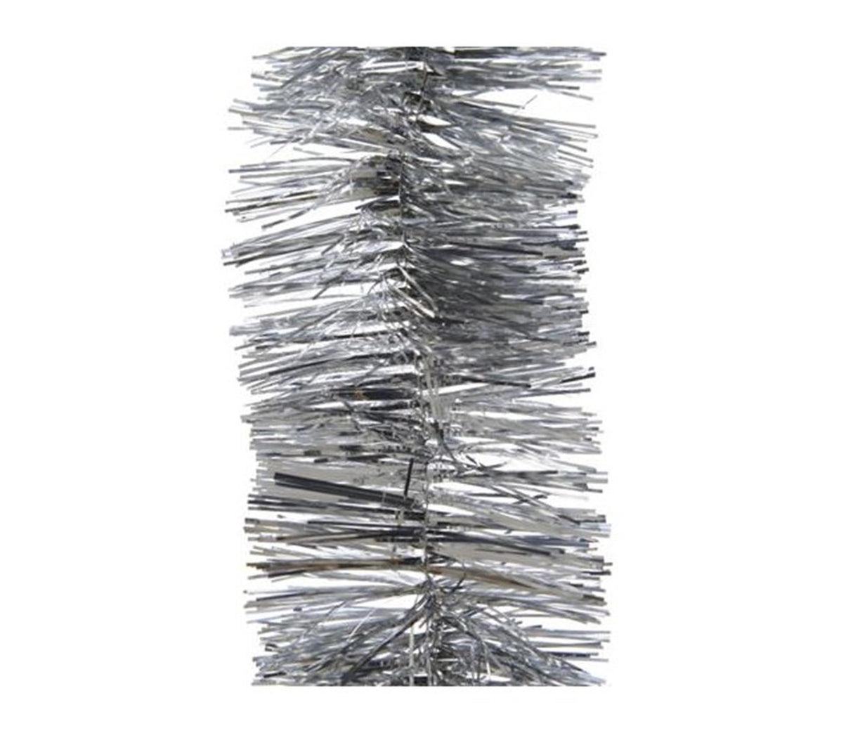Decoris kerstboom guirlande lametta 7.5cm x 270cm zilver