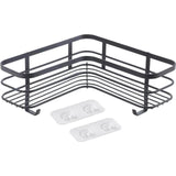 Metaltex origin lava touch douche hoekrek 25x25x13cm matzwart (ophangen zonder boren)