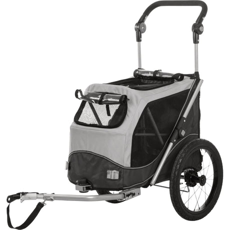 Trixie Dog Bike Cart Foldable Grey