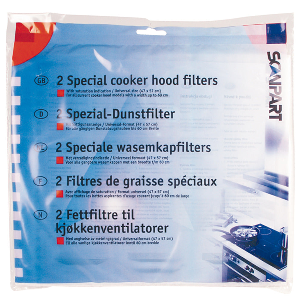 Scanpart scanpart 1530050002 l001 universele set afzuigkapfilters 47x57cm