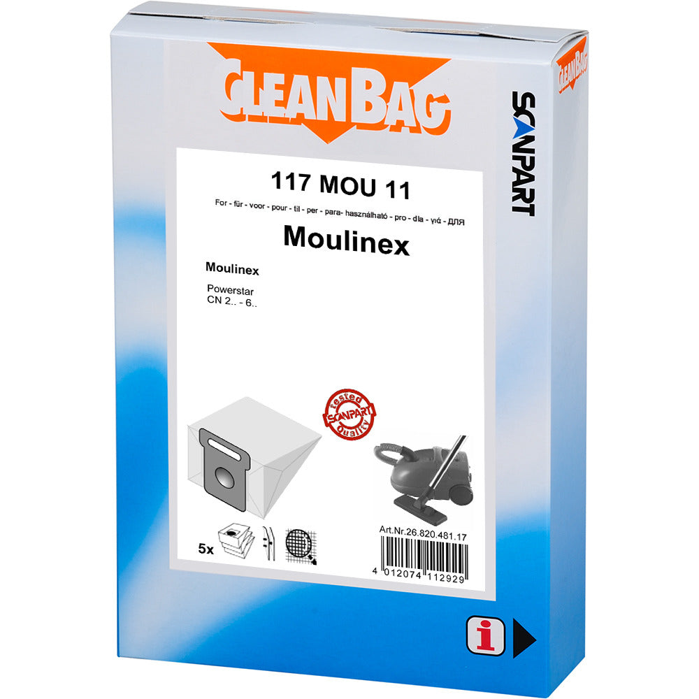 Scanpart scanpart cleanbag 117mou11 stofzak moulinex powerstar