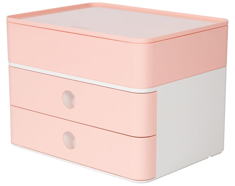 Han smart-box plus - allison - 2 lades + box - wit roze - ha-1100-86