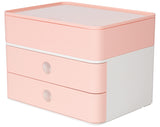 Han smart-box plus - allison - 2 lades + box - wit roze - ha-1100-86