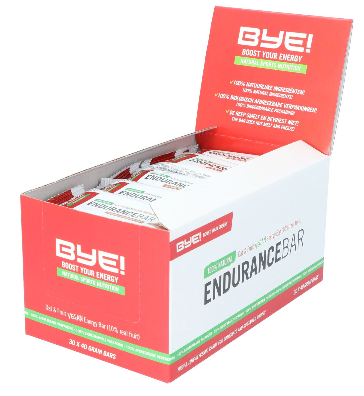 Bye! Endurance bar caramel himalaya salt 40 gram (doos à 30 stuks)