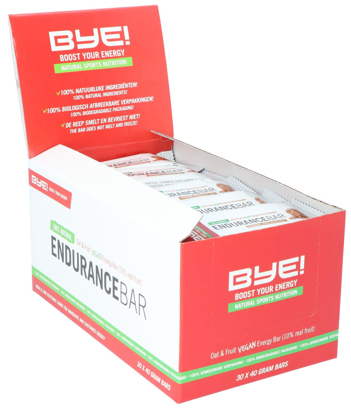 Bye! Endurance bar caramel himalaya salt 40 gram (doos à 30 stuks)