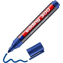 Edding permanent marker 300 ultra 1,5-3mm blauw rond waterbestendig sneldrogend