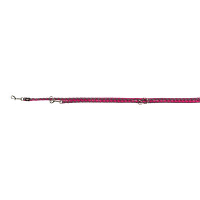 Trixie hondenriem cavo verstelbaar fuchsia grijs