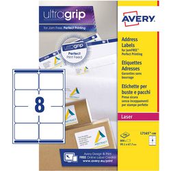 Avery verzendetiketten voor laserprinters l7165-100 99,1x67,7mm