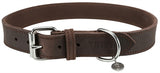 Trixie Halsband hond rustic vetleer donkerbruin