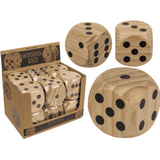 Dsp houten dobbelstenen. ca. 6x6 cm. 12