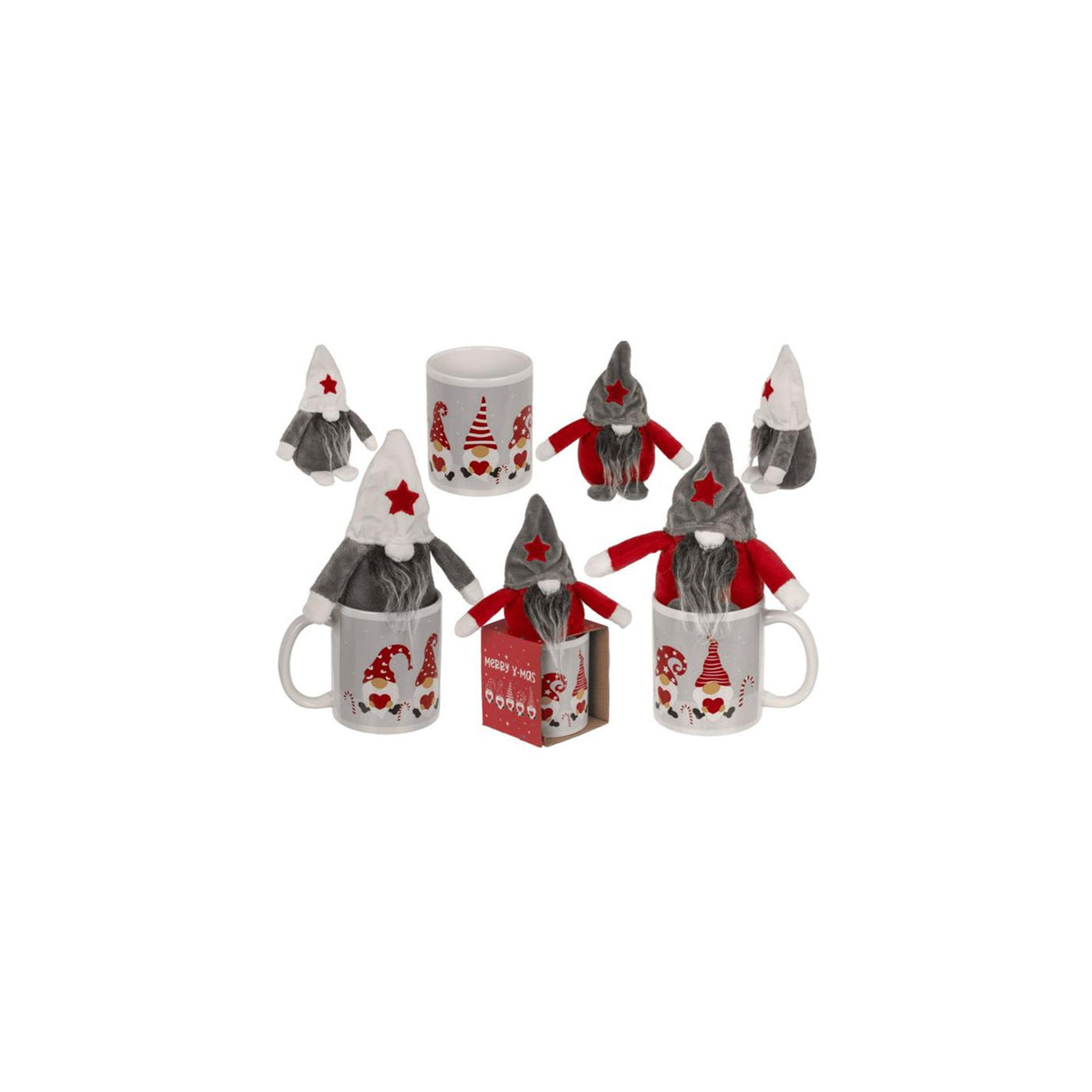 Ootb geschenkset gnoom met mok 350ml 8x9cm