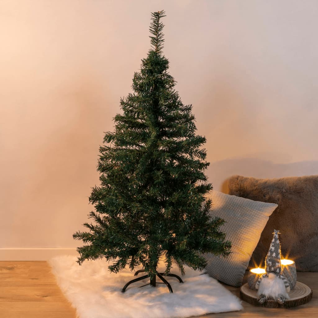 HI HI Kerstboom met metalen standaard 120 cm groen