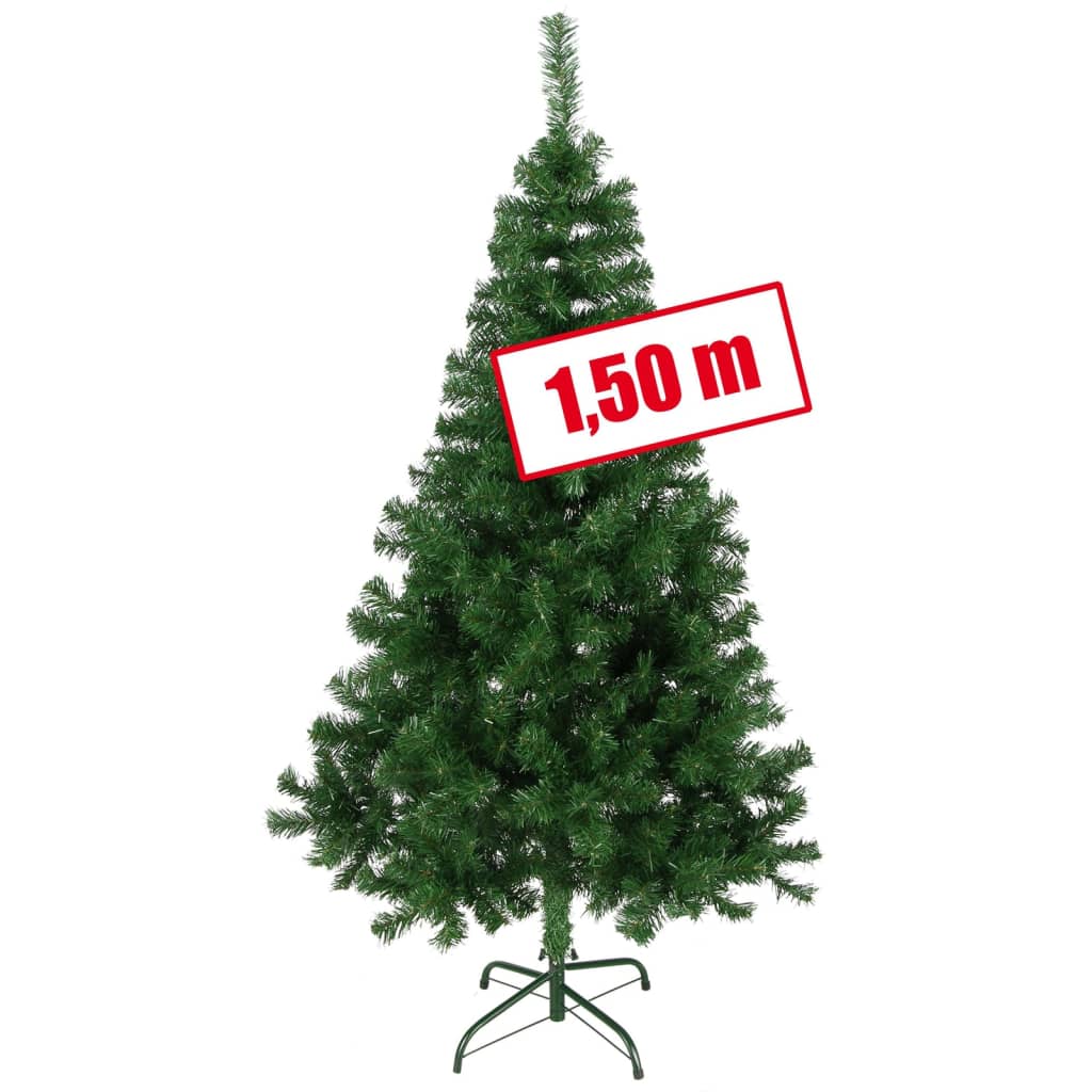 HI HI Kerstboom met metalen standaard 150 cm groen