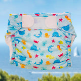 Freds swim academy wasbare zwemluier zeedieren maat 2 9-16 kg blauw