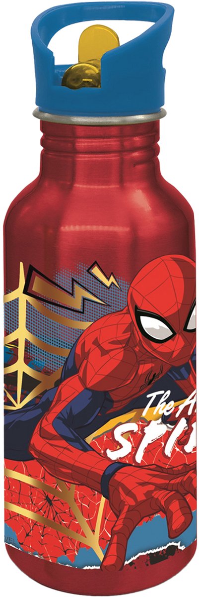Euromic spiderman dagelijks gebruik 545 ml aluminium meerkleurig