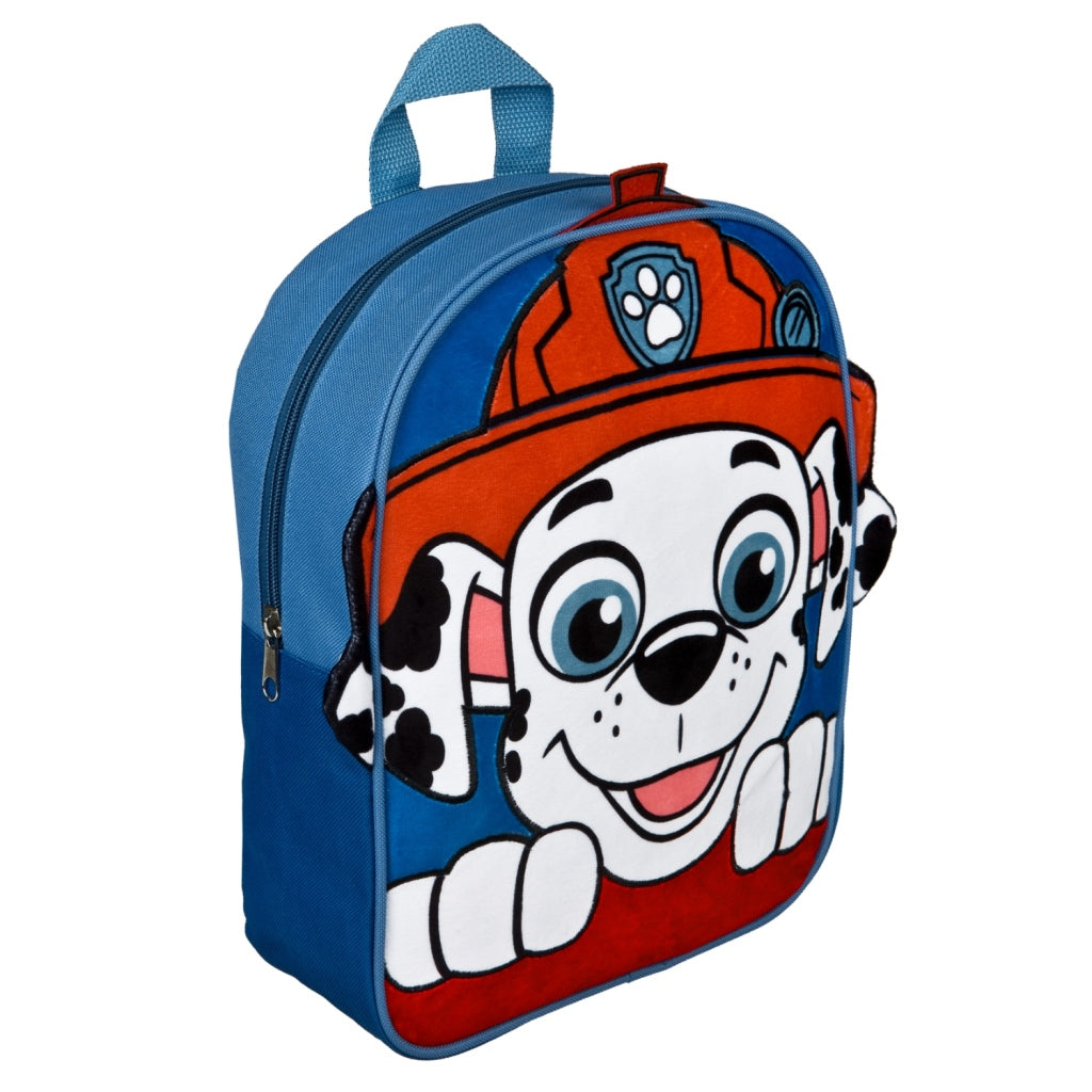 Paw patrol pluche rugzak marshall 31x25.5x8.5 cm blauw