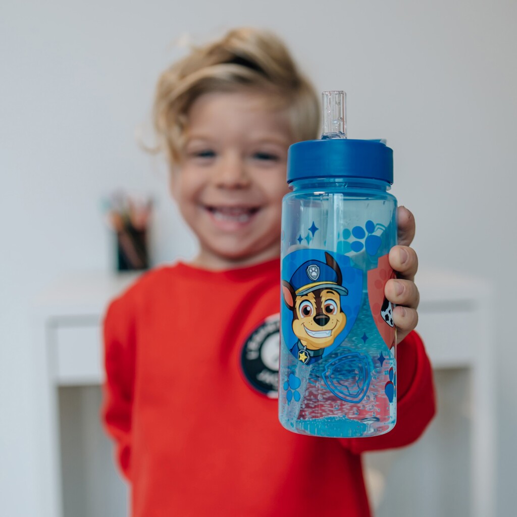 Undercover paw patrol drinkfles 500 ml blauw transparant