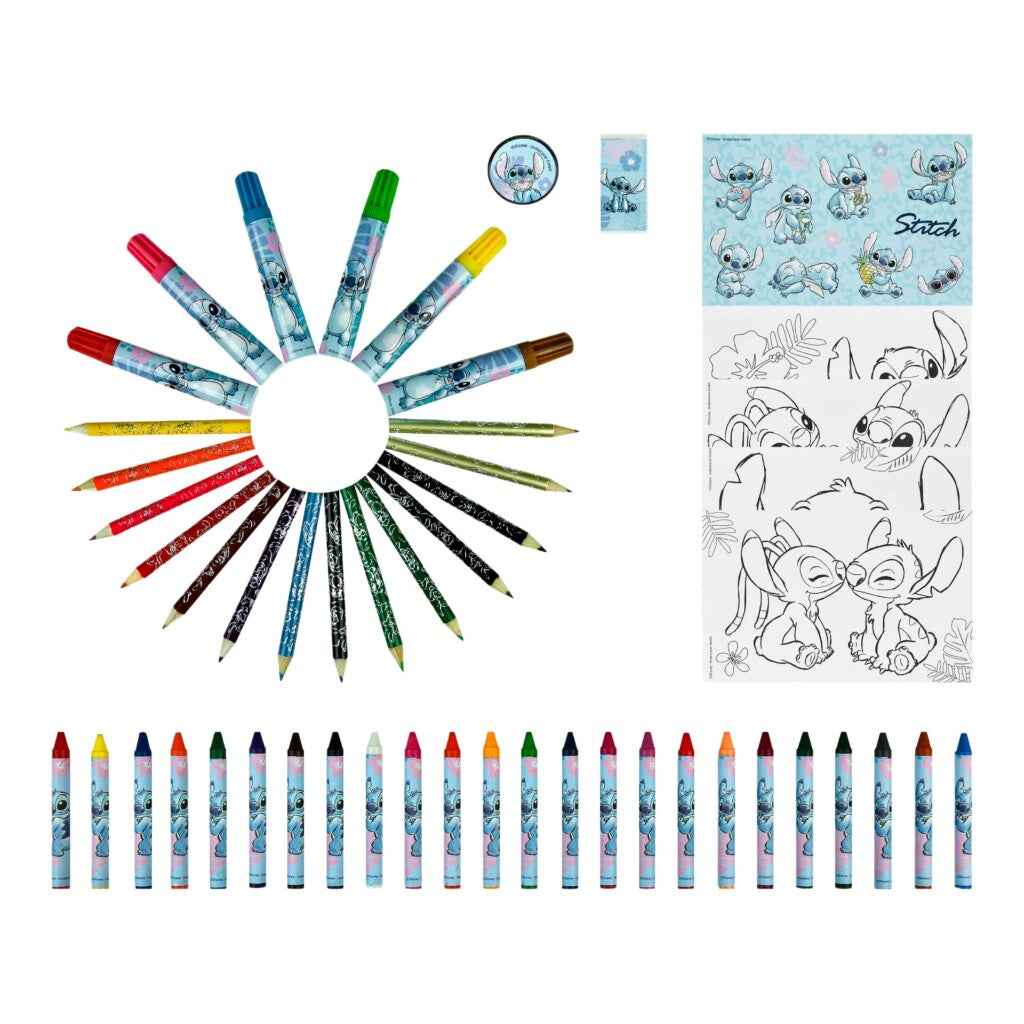 Lilo stitch tekenkoffer - 51-delig