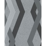 Noordwand behang topchic graphic lines diamonds grijs en zwart