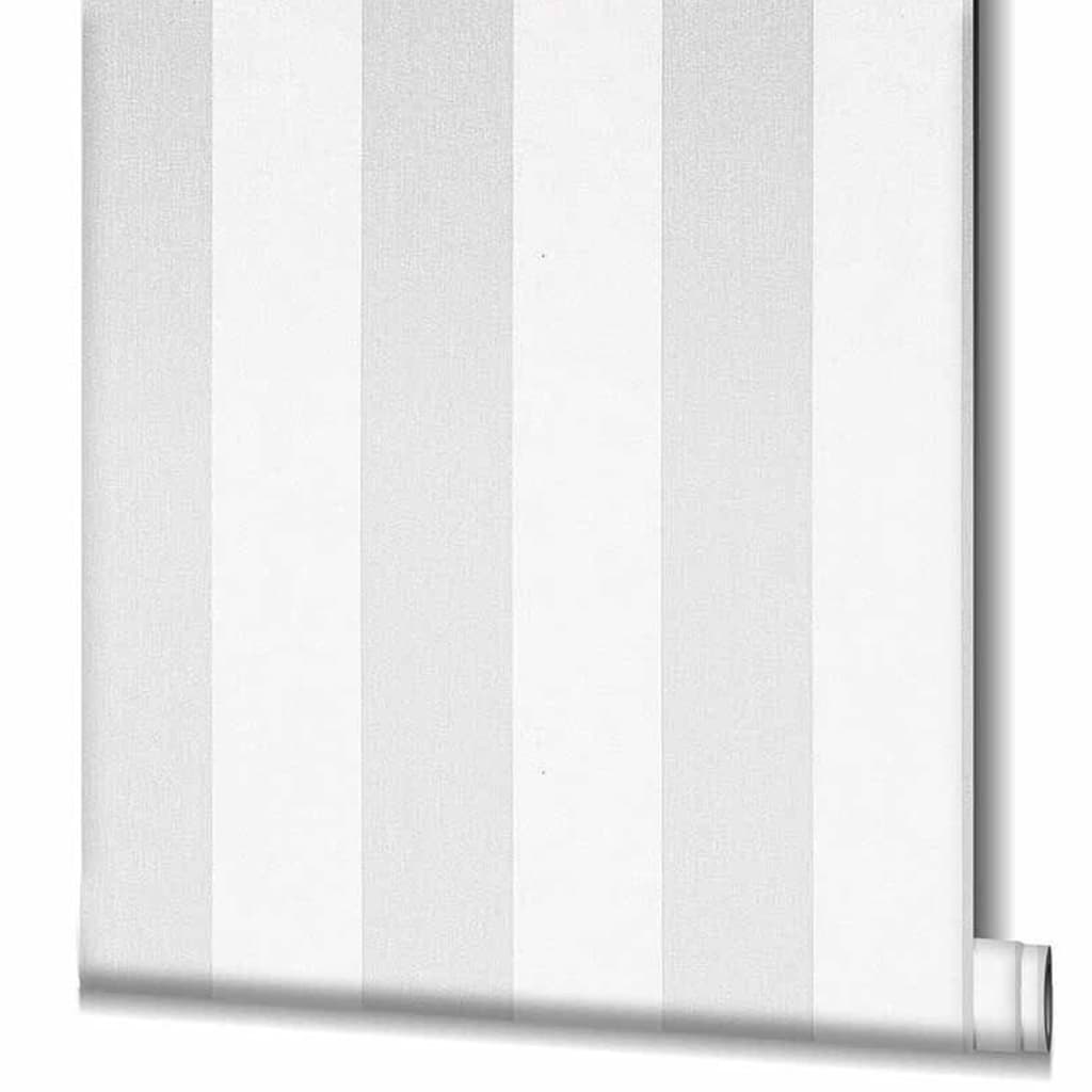 Noordwand Noordwand Behang Topchic Stripes lichtgrijs en wit