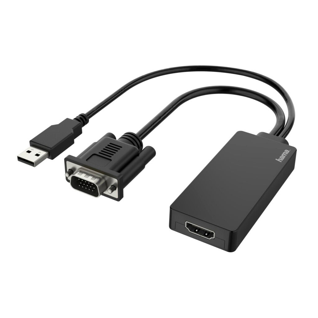 Hama video-adapter vga+usb-stekker - hdmi trade;-aansluiting full-hd 1080p